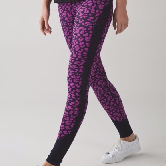 lululemon athletica Pants - Lululemon Drop it Like it’s Hot Cheetah leggings 8
